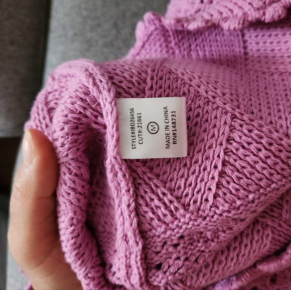 NWOT - Blush Boutique / Halter Crochet Knit Dress - Size Medium (M) - Picture 5 of 6